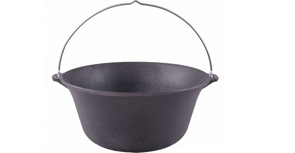 Kociołek węgierski FARMCOOK zeliwny wysoka jakosc grube sciany pojemne dno