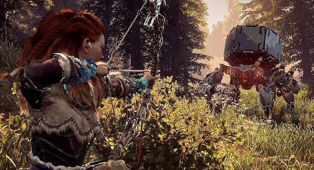 GRA HORIZON ZERO DAWN walka rozgrywka