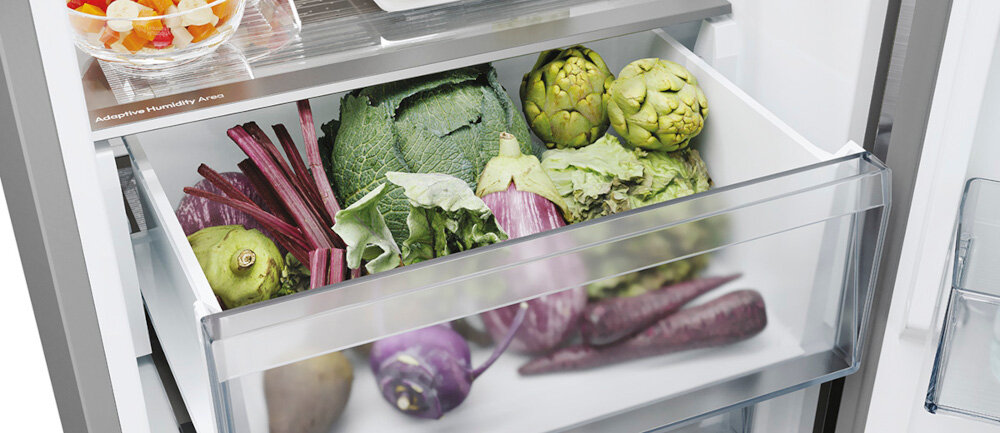 LODÓWKA CANDY CNCQ4T620EB Adaptive Humidity Area regulacja poziomu wilgotności