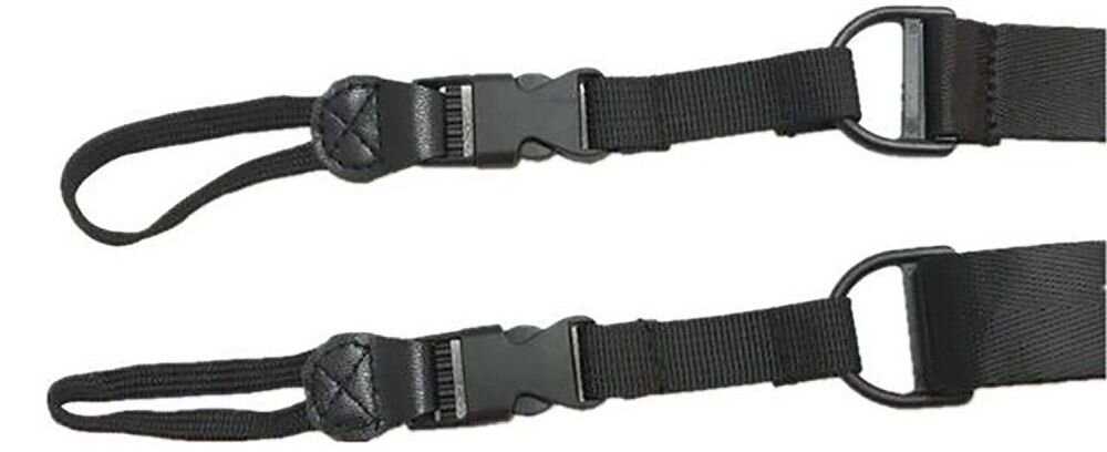 Pasek 4SMARTS Grip Case Czarny zbliżenie na pętle paska na białym tle pasek do obudowy Grip czarny, mocny i trwały