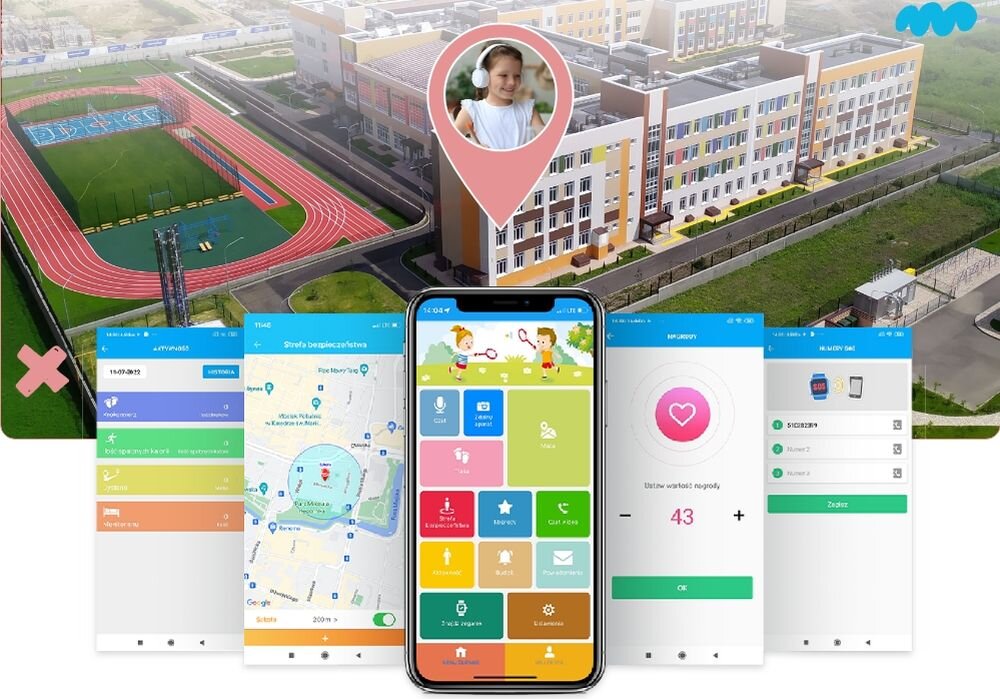 Smartwatch FOREVER Look Me 3 KW-520 opieka zdalna lokalizacja pociecha 