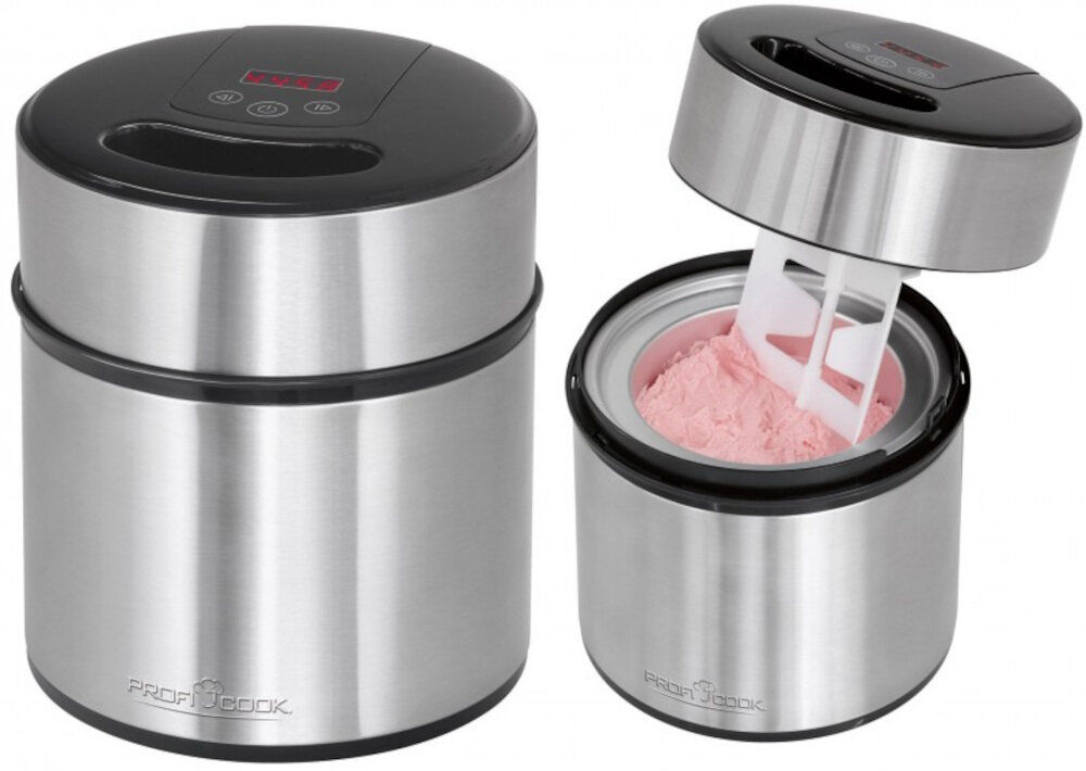 Maszynka do lodów PROFI COOK PC-ICM 1140 pojemność 1800 ml preferencje czas misa wymiary