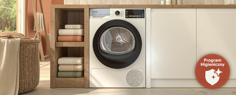 Suszarka GRUNDIG GT76824WBPB program higiena