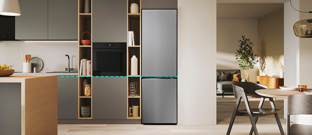 LODÓWKA CANDY CNCQ4T618EX Idealnie dopasowana konstrukcja budowa harmonia styl budowa