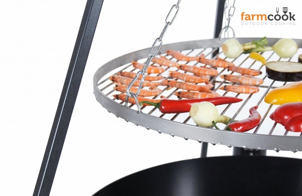 Grill ogniskowy FARMCOOK Pan 33 Równomierne smażenie