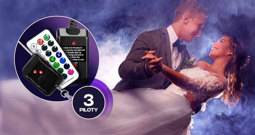 Wytwornica dymu MUSICMATE DM-2 RainbowMist - Efekty świetlne i dymne