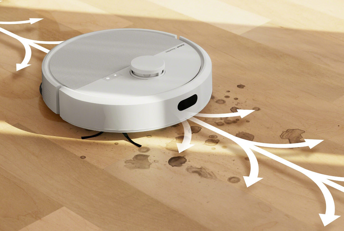 Robot sprzątający IROBOT Roomba Plus 405 Combo Biały Podwójna skuteczność mopowania Pady DualClean™ szybko i skutecznie dedykowany płyn czyszczący iRobot efektywność mycia podłóg