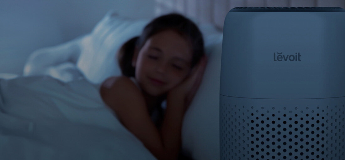 Oczyszczacz powietrza LEVOIT Core Mini Cichy jak szept Technologia QuietKEAP™ cicha praca poziom hałasu