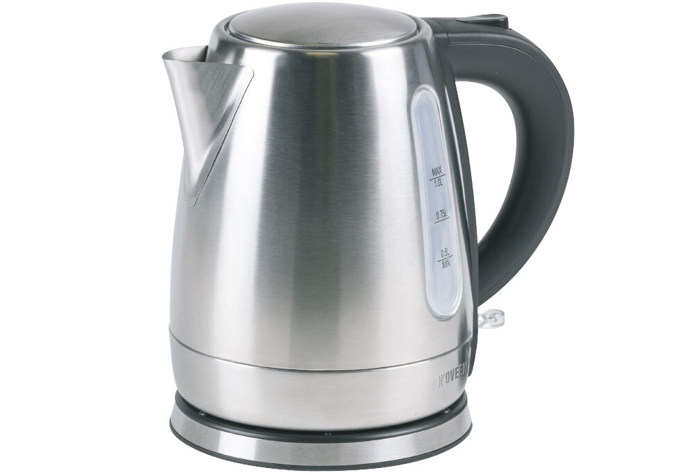 Czajnik NOVEEN EK1401 Inox pojemnosc 1,7 l funkcjonalnosc elegancja obrotowa podstawa 360° filtr osad schowek na kabel
