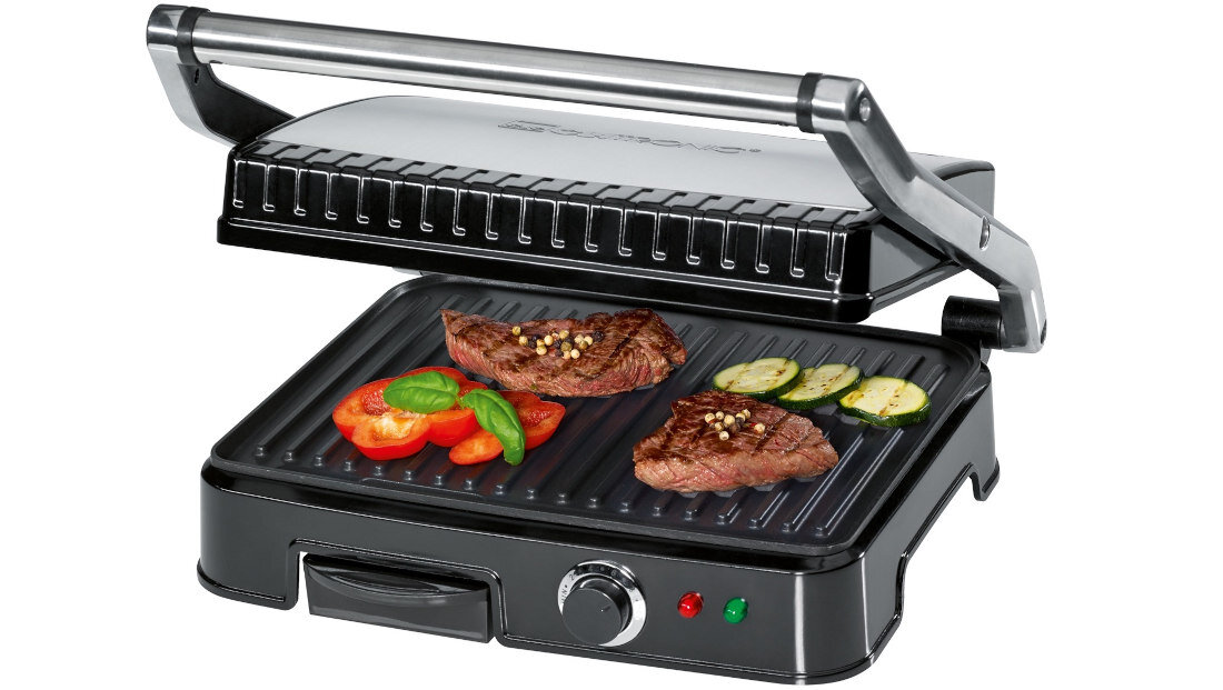 Grill elektryczny CLATRONIC KG 3487 opiekanie z obu stron zdrowsza alternatywa dla smazonego jedzenia mozliwosci uzytkowanie