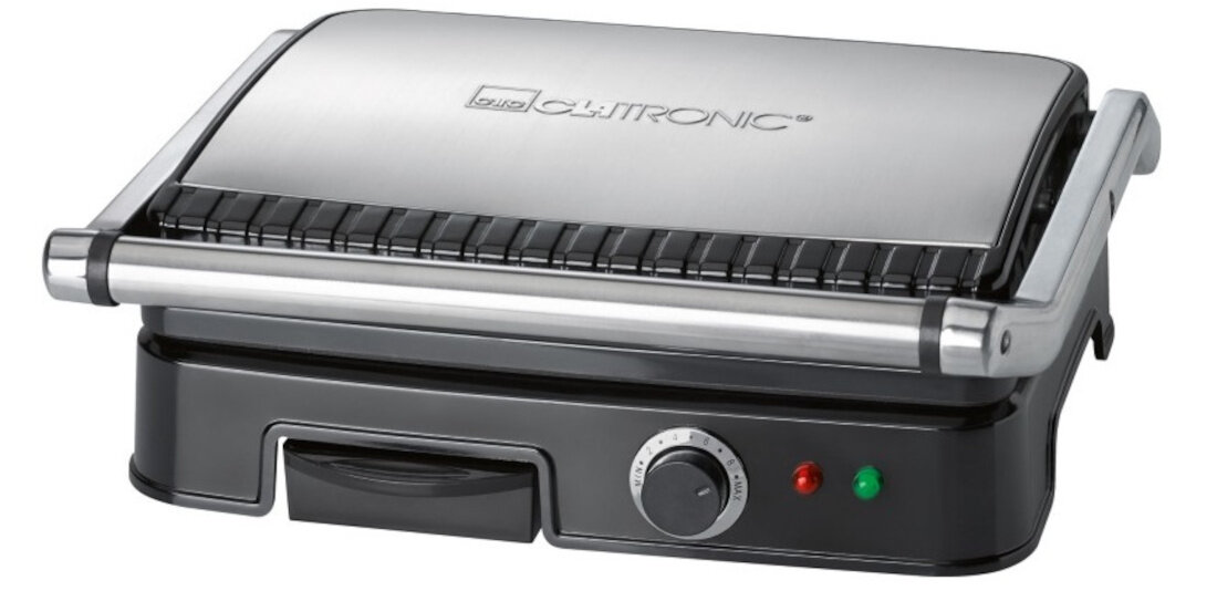 Grill elektryczny CLATRONIC KG 3487 moc 2000 W parametry fizyczne szybkie nagrzewanie bezpieczne uzytkowanie nie nagrzewajace sie elementy