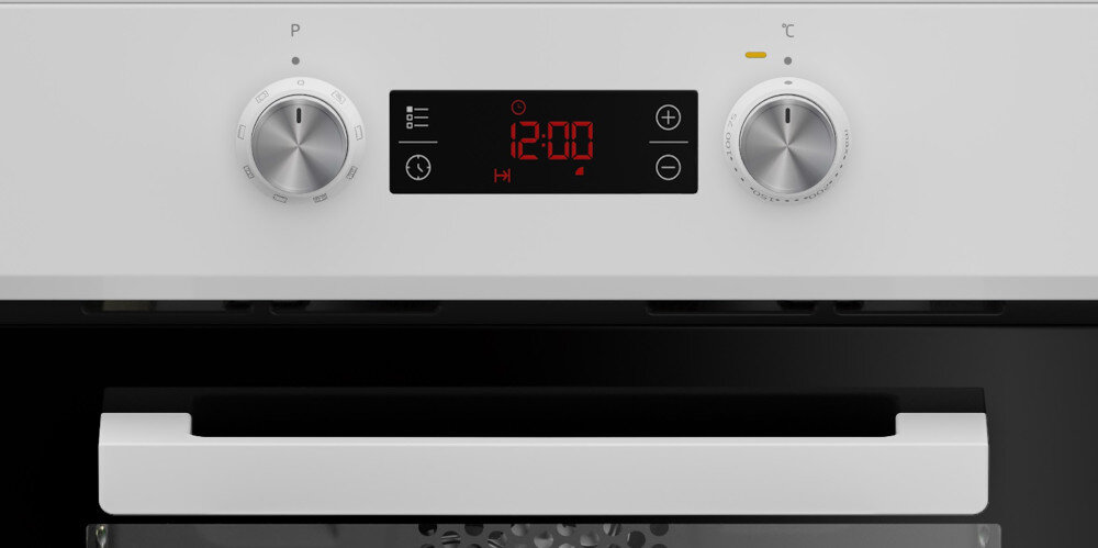 KUCHNIA BEKO FSM59300WDS intuicyjny Wyświetlacz semi-sensorowy łatwa obsługa opcje ustawienia estetyka wygląd pokrętła