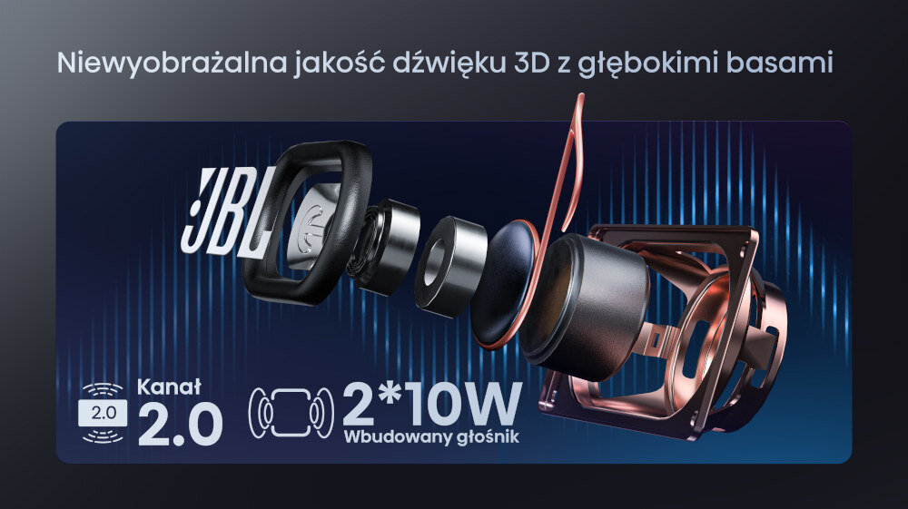 Projektor HISENSE C2 - Dźwięk JBL