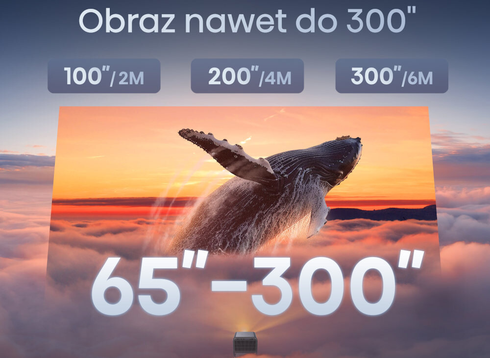 Projektor HISENSE C2 - dopasowanie wielkości obrazu