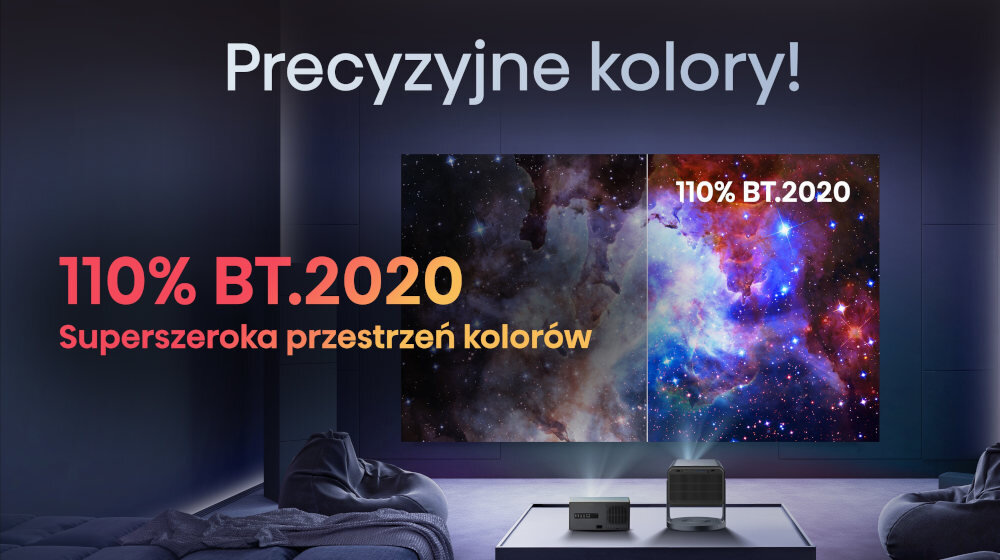 Projektor HISENSE C2 - odwzorowanie kolorów