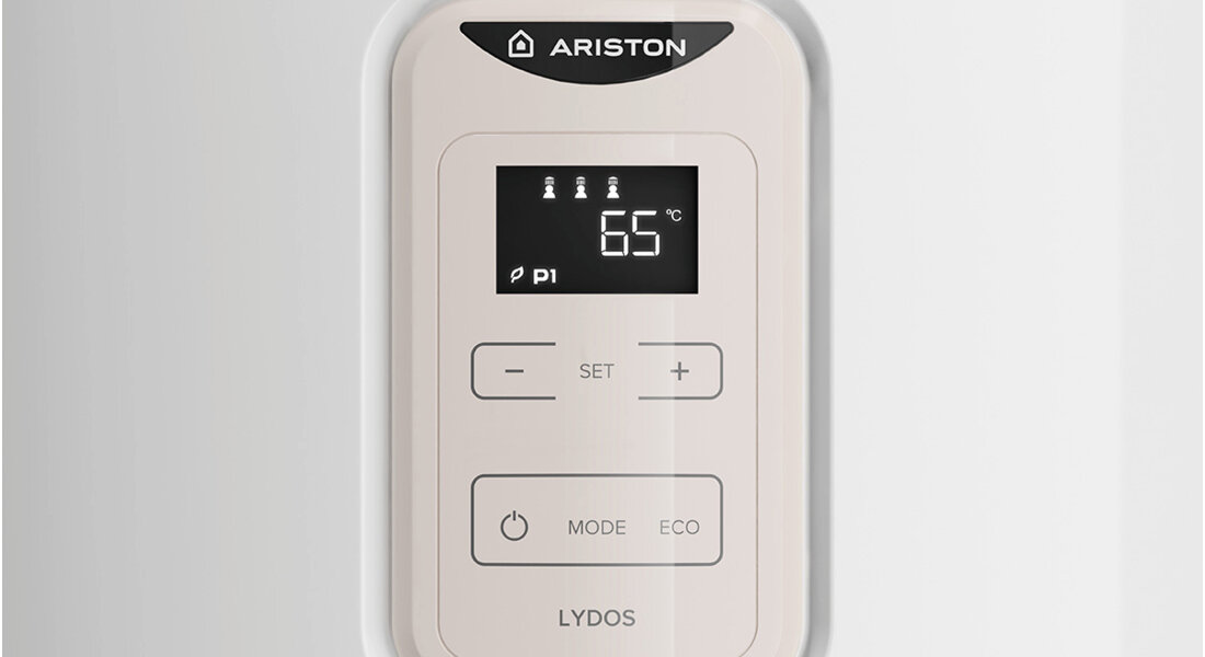 Bojler elektryczny ARISTON Lydos Dune Plus 100 l Intuicyjny panel sterowania czytelny i wygodny panel sterowania prosta obsługa