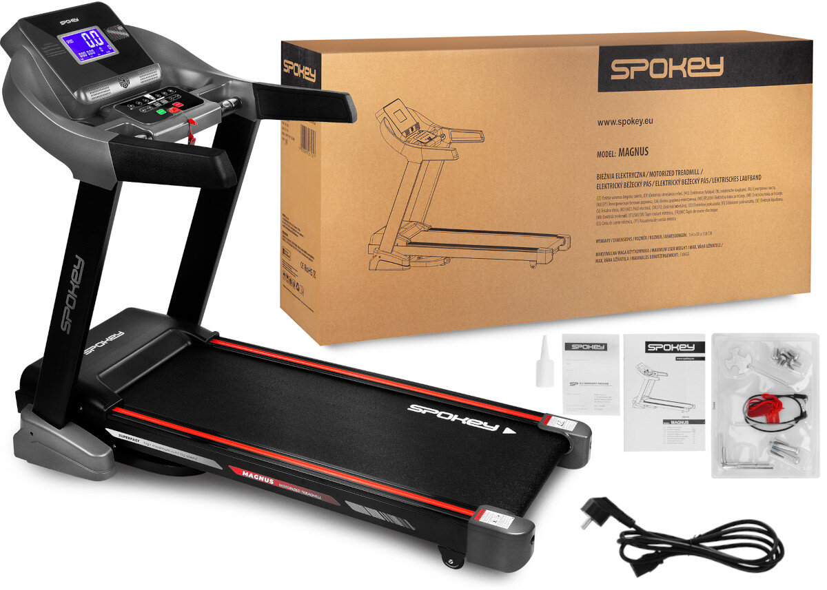 Bieżnia elektryczna SPOKEY Magnus Nowoczesna elementy zestaw