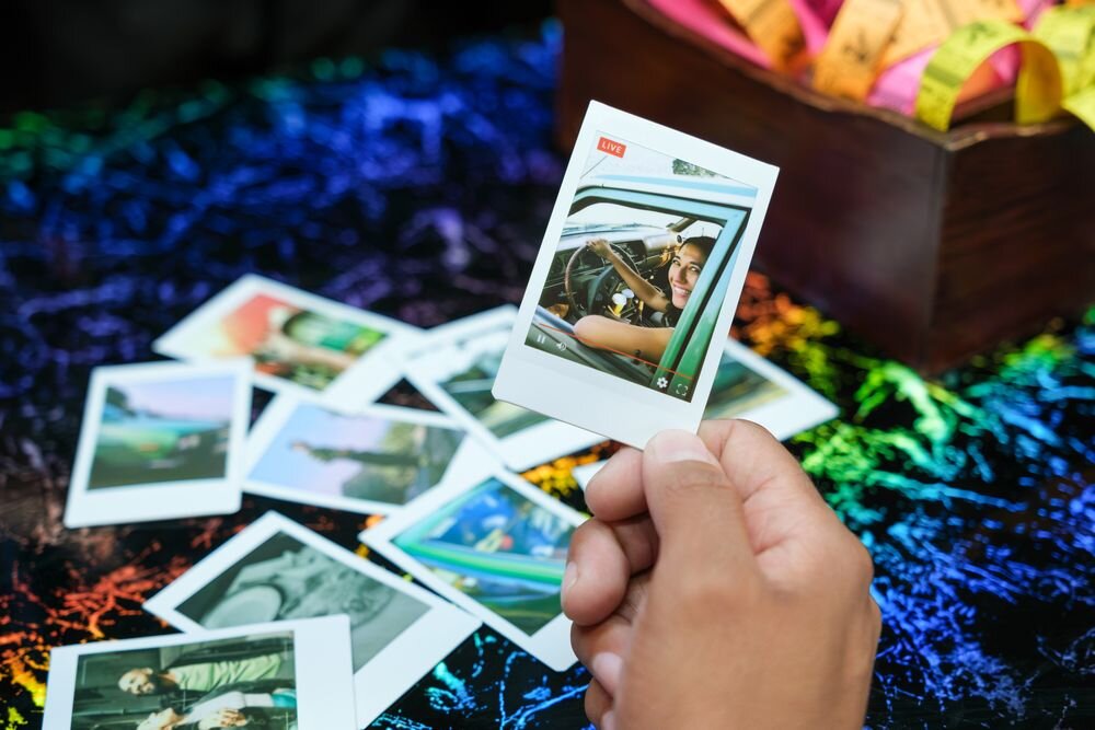 FUJIFILM Instax Mini Evo Cinema EX D szablony plakatów projekty foto