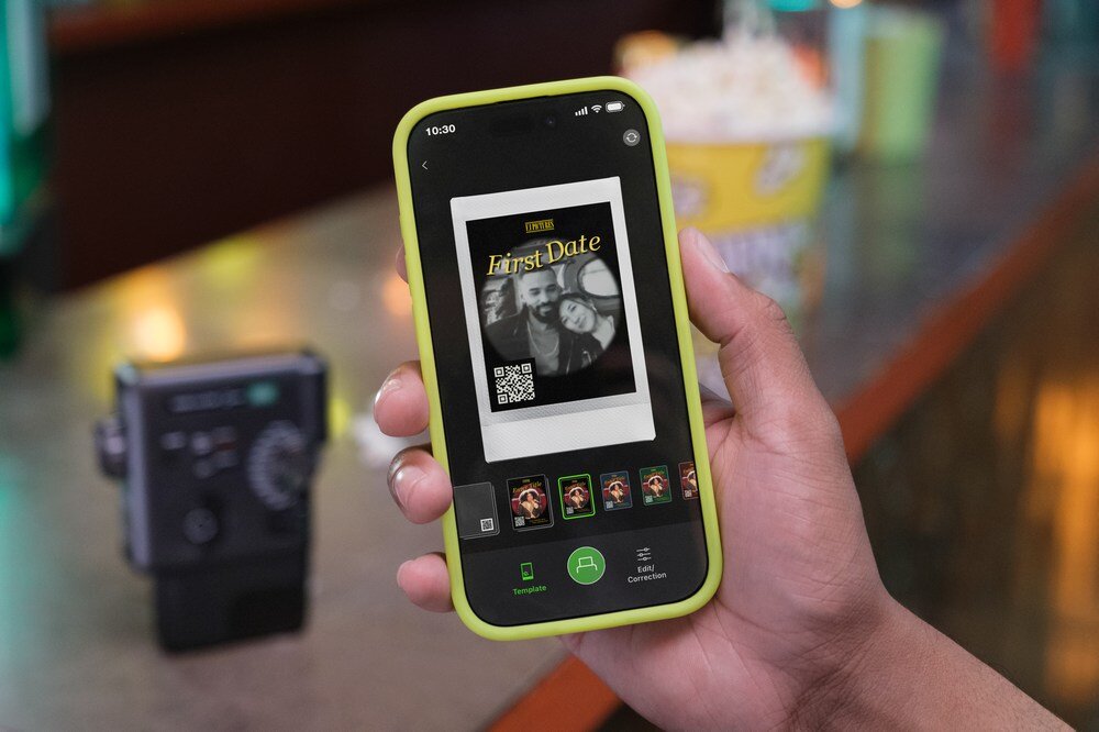 FUJIFILM Instax Mini Evo Cinema EX D kreatywne ramki foto wideo