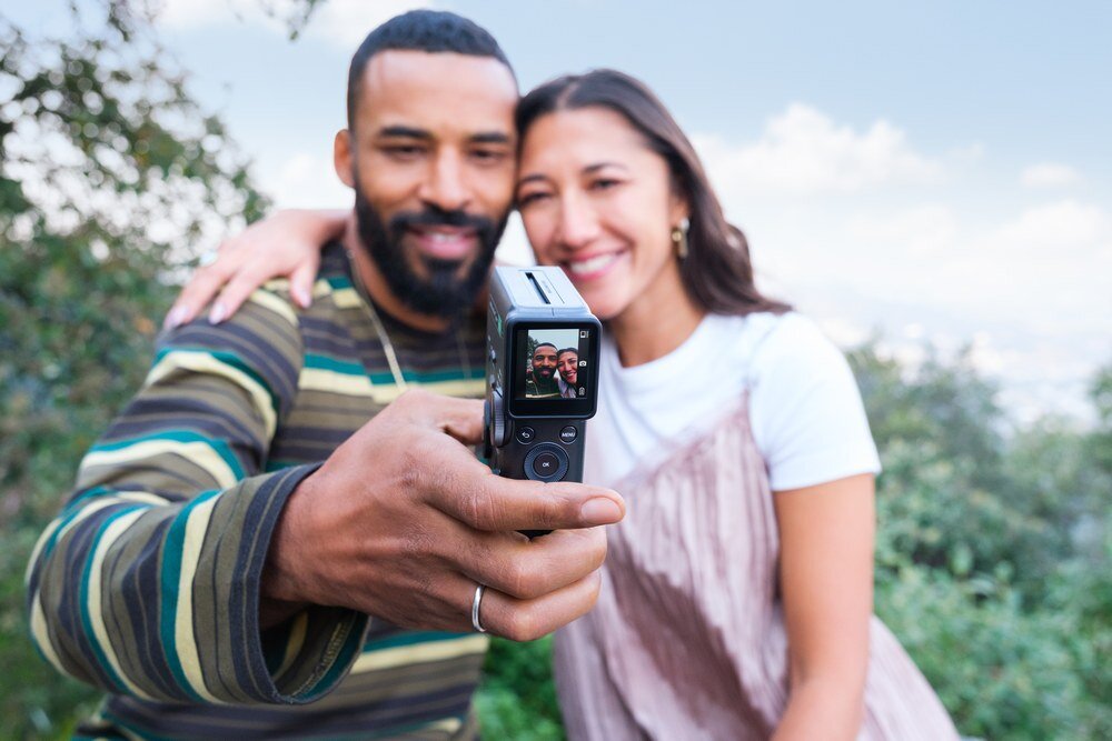 FUJIFILM Instax Mini Evo Cinema EX D samowyzwalacz zdjęcia grupowe