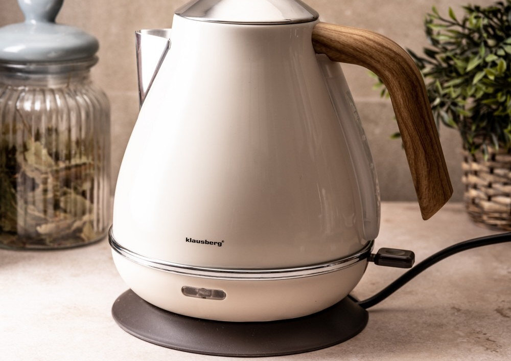 Czajnik KLAUSBERG KB-7707 1,7 l Beżowy Baza obrotowa 360 Stopni precyzyjne ustawienie  pozycja