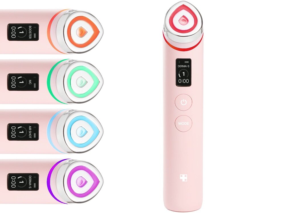 Urządzenie do pielęgnacji twarzy MEDICUBE AGE-R Booster Pro nie wymaga specjalnych żeli, z ulubionymi kosmetykami, funkcja booster