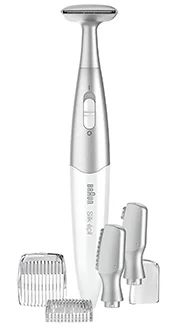 Trymer do okolic bikini z grzebieniami.