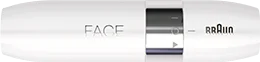 Minidepilator do twarzy Braun z napisem FACE.