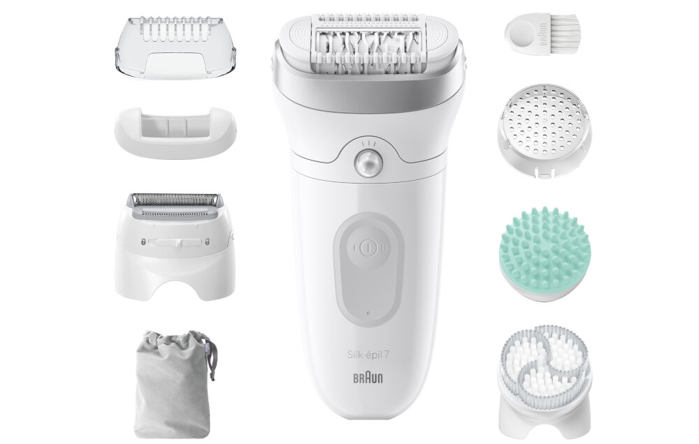 Depilator BRAUN Silk-epil 7 7-081 zestaw akcesoria komplet wyposazenie