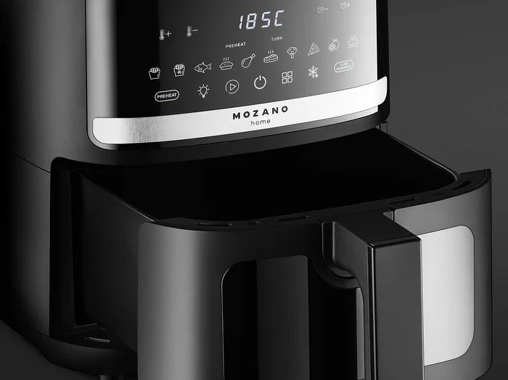 Air Fryer Frytkownica beztłuszczowa MOZANO Slide 5L przemyślana konstrukcja, estetyczne wykonanie, kompaktowe wymiary