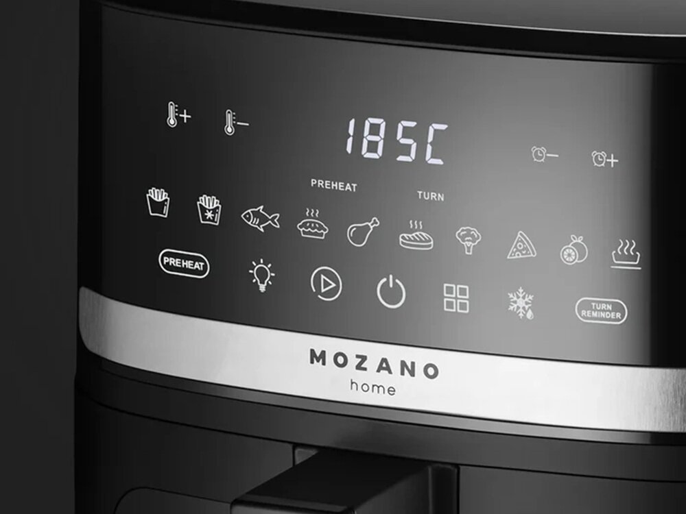 Air Fryer Frytkownica beztłuszczowa MOZANO Slide 5L dopasowane programy, odpowiedni czas i temperatura, powtarzalne efekty