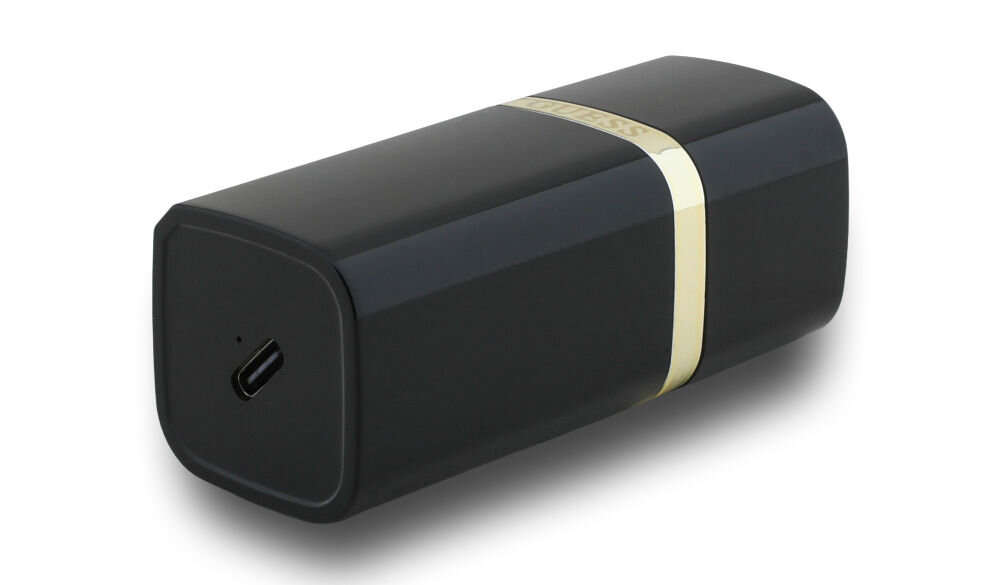 Słuchawki TWS Guess Lipstick 2 design szminka złote logo Guess