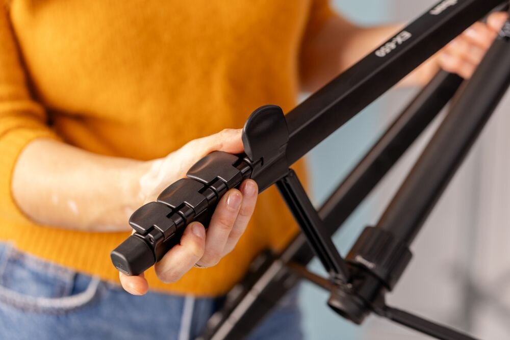 Velbon EX-650 lekki statyw aluminiowy 1810g Flip Lock 5 sekcji mobilne zastosowanie