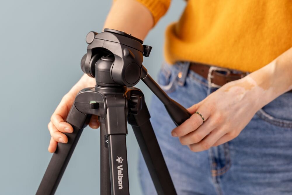 Velbon EX-650 głowica FHD-63D obrót 360 stopni płynne panoramy tryb portretowy