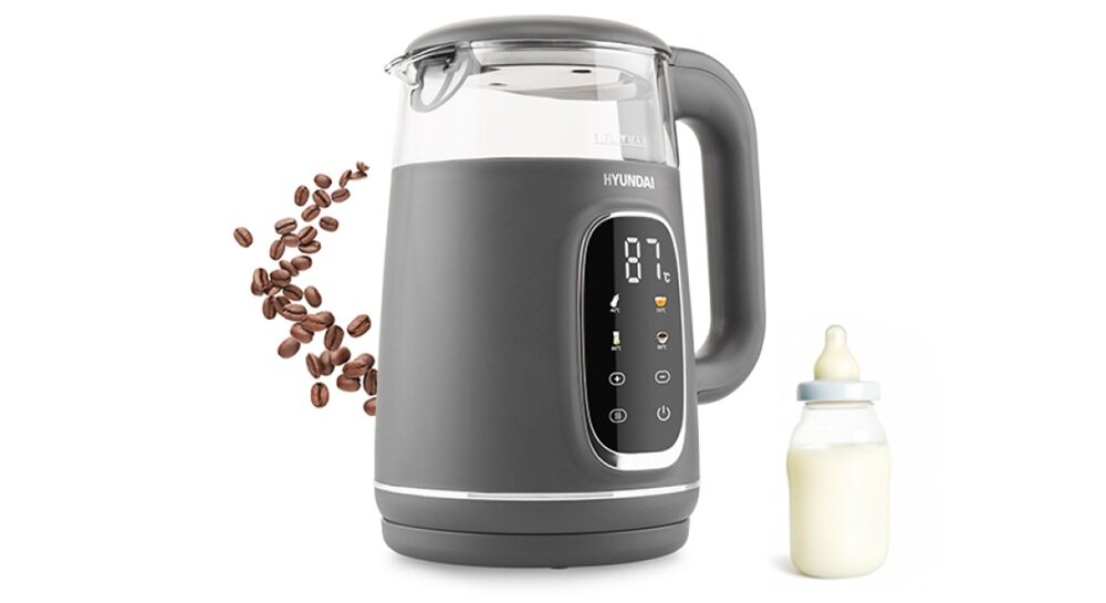 Czajnik elektryczny HYUNDAI VK670 szybkie gotowanie wody, szeroki zakres temperatury, zachowuje smak i aromat