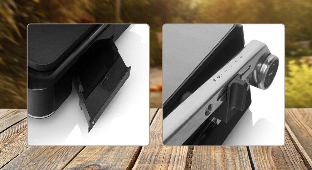 Grill elektryczny ETA GrillChef ETA515690000 regulacja wysokości, tacka ociekowa, bezpieczy i solidny