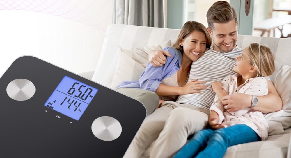 Waga łazienkowa ETA Tracey ETA377990000 dokładny pomiar, obciążenie do 180 kg, dla całej rodziny