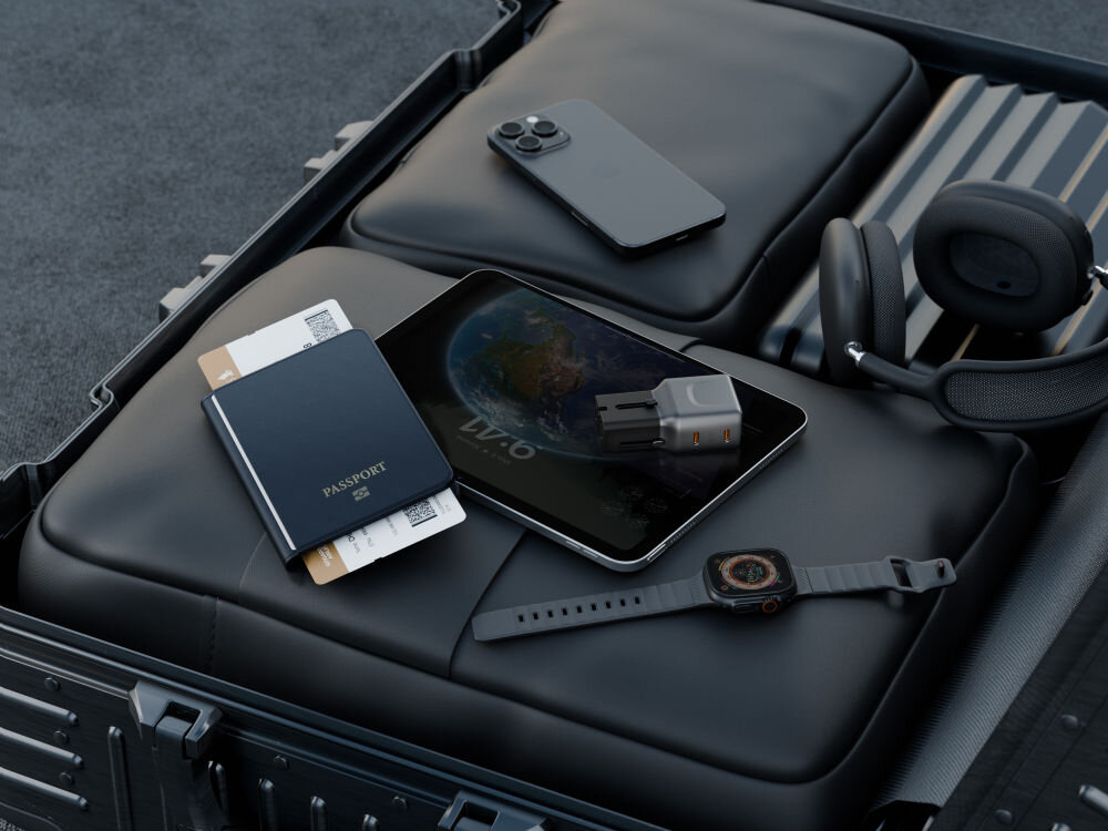 Ładowarka sieciowa ENERGEA TravelGo 45W Grafitowo-czarny szybkie ładowanie PD i PPS spokojne i bezpieczne korzystani