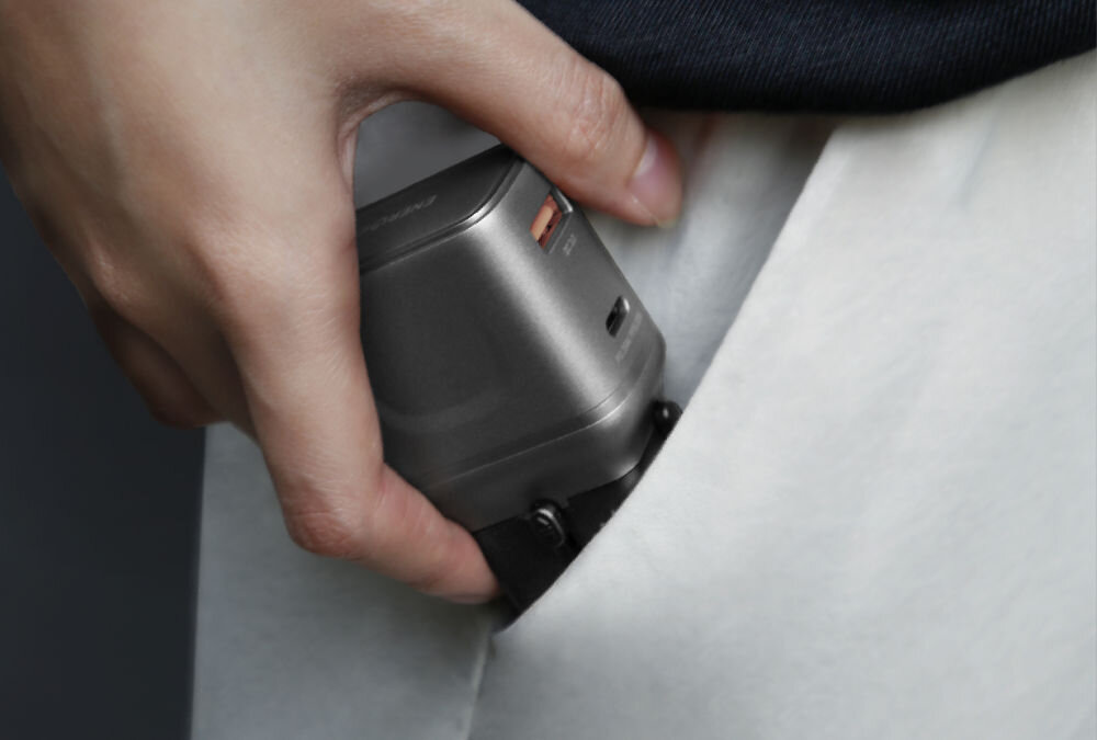 Ładowarka sieciowa ENERGEA TravelGo 35W Grafitowo-czarny Moc, PD i PPS Technologia identyfikacji mocy obu portów USB-C i USB-A dwa urządzenia równocześnie system zabezpieczeń