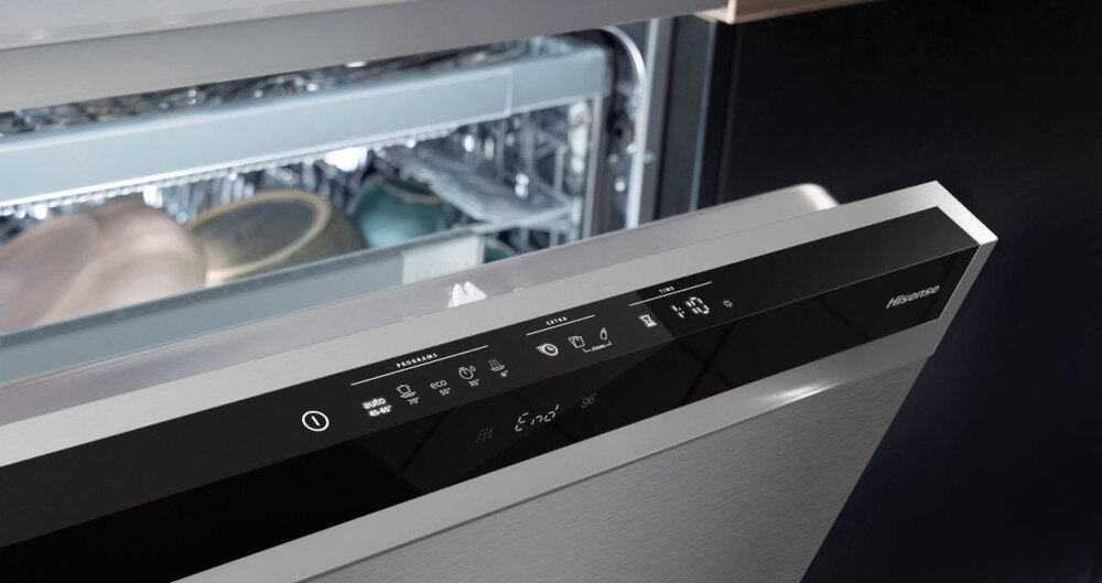 ZMYWARKA HISENSE HV583B10AD Intuicyjne sterowanie panel funkcje opcje ustawienia programy automatyczne 8 programów