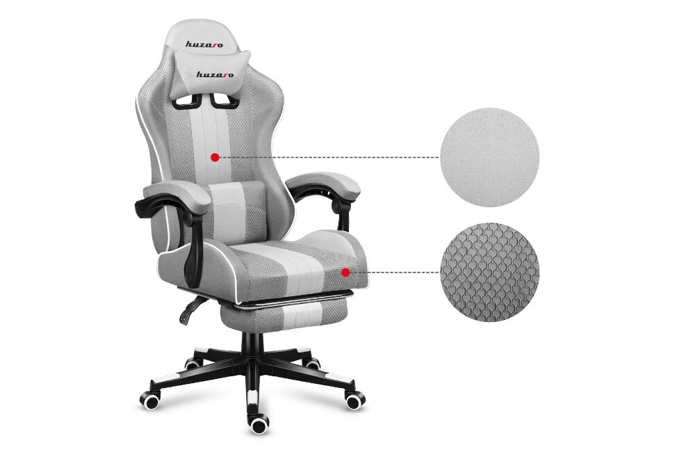 Fotel HUZARO Force 4.7 utrzymanie czystości tkanina materiał cyrkulacja powietrza
