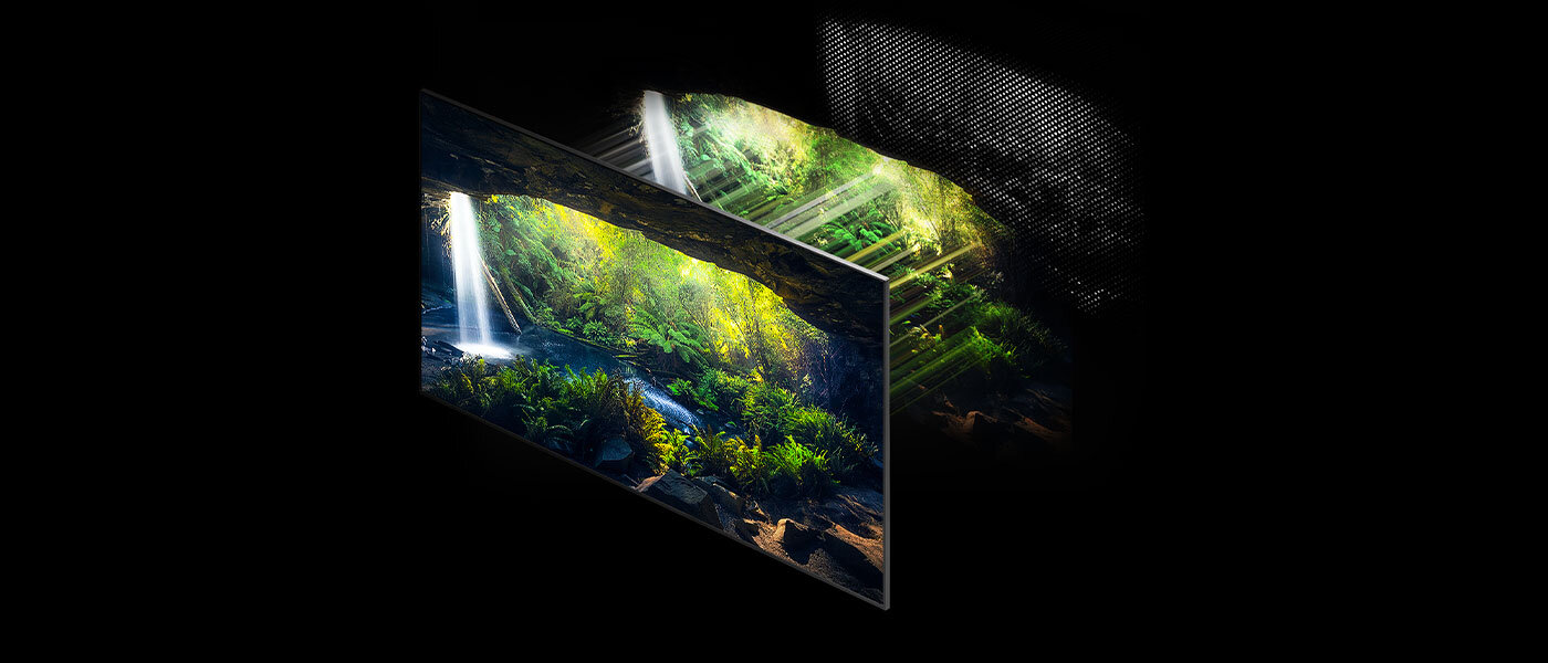 Wizualizacja działania technologii Quantum Mini LED