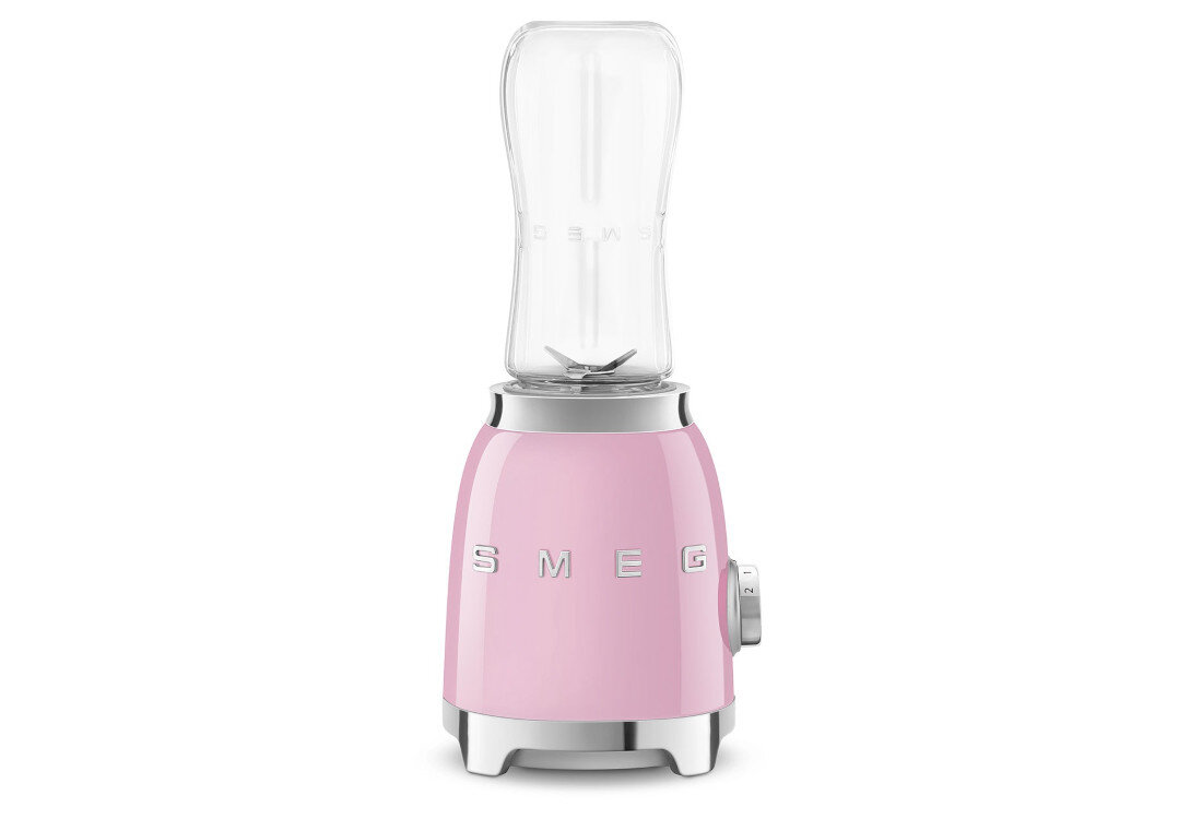 Blender personalny SMEG PBF01PKEU Napój zawsze pod ręką dwie butelki o pojemności 600 ml wygodna nakrętka z dzióbkiem