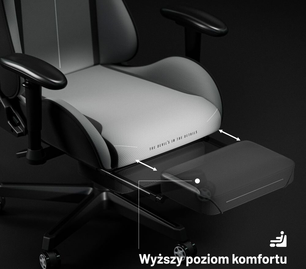 Fotel Diablo CHAIRS X-ST4RTER poduszka ledzwiowa podnozek wygoda