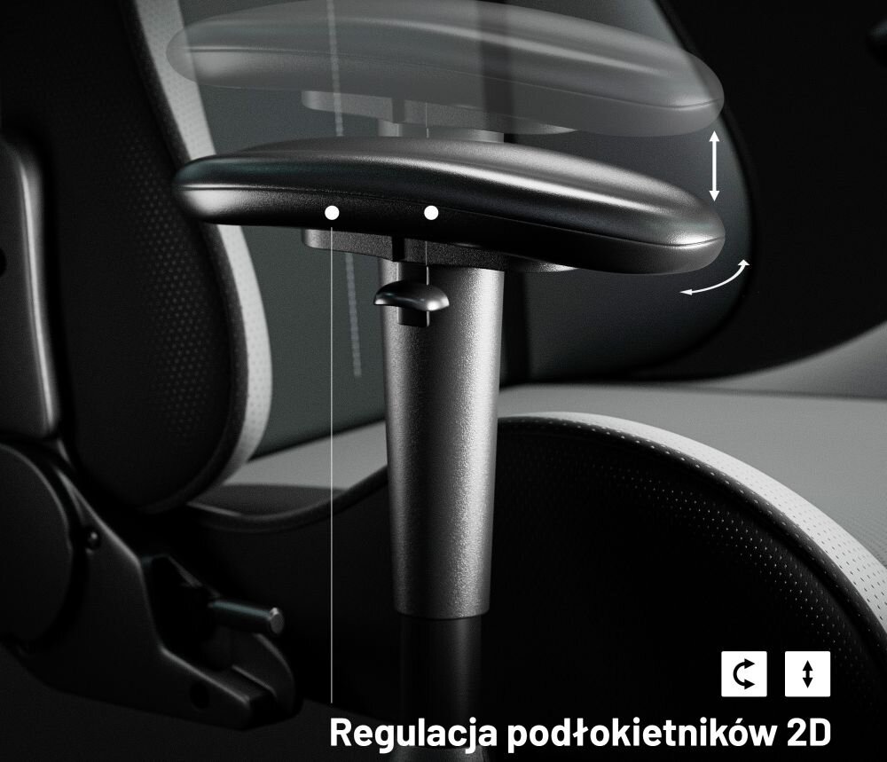 Fotel Diablo CHAIRS X-ST4RTER wyprofilowane miekkie podlokietniki