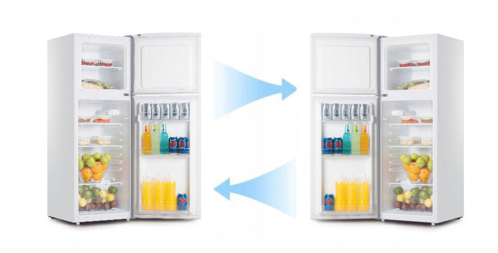 LODÓWKA SMITH&BROWN SFTF-111-WE3 zmiana kierunku otwierania drzwi lewo prawo