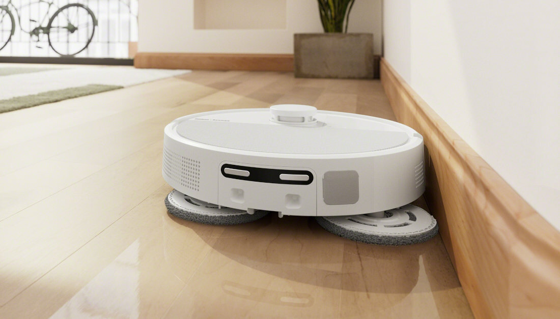 Robot sprzątający IROBOT Roomba Plus 505 Autowash Biały Maksymalna moc ssąca boczna szczotka gumowa szczotka zabrudzenia Obrotowe pady mopujące DualClean™ zadowalające rezultaty