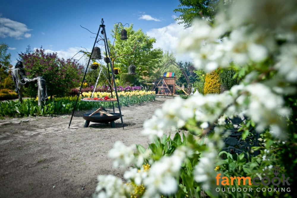 Grill ogniskowy FARMCOOK Pan 37 E01039 stal pdporna farba żaroodporna