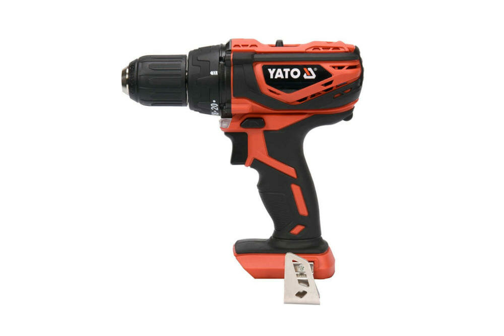 YATO-YT-82783 funkcja szybkie zatrzymanie komfort funkcjonalność praca ergonomiczna rękojeść metalowy zaczep paski zabezpieczenie przegrzanie ogniwa bateria wskaźnik naładowanie