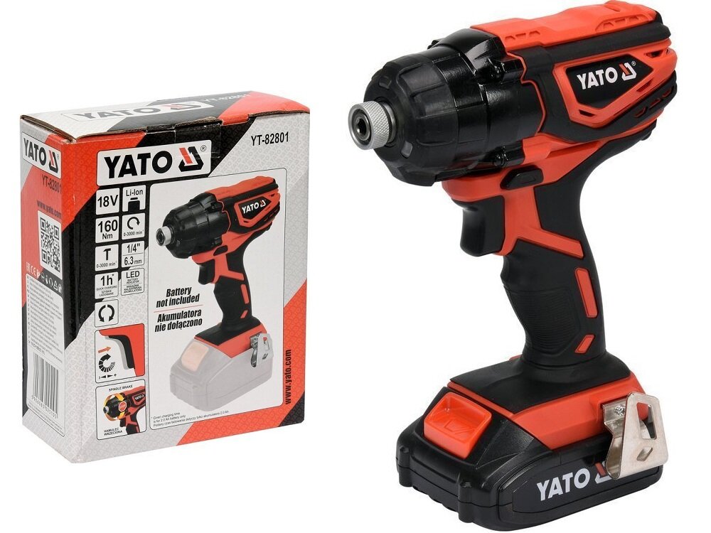 Zakrętarka YATO YT-82801 elektronarzędzie ze świetnymi parametrami technicznymi solidne niezawodne poręczna lekka konstrukcja do prac szalunkowych dekarskich i montażowych